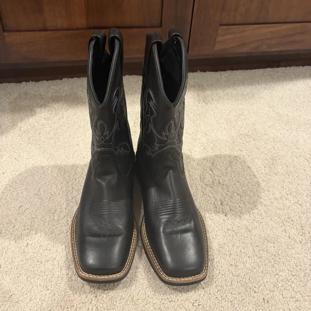 Demo Try On Cody James Men's Ace Western Boots Black Size 9Cowboy MSRP $170